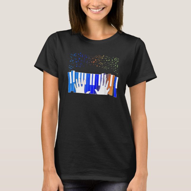 Keyboard Piano Player  Musician Keyboardist Gag Ou T-Shirt (Front)