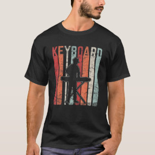 Keyboard Player Music Musician Pianist Vintage Pia T-Shirt