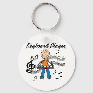 Keyboard Player Tshirts and Gifts Key Ring