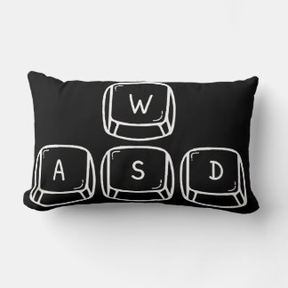 Keyboard W S A D Gaming  Lumbar Cushion