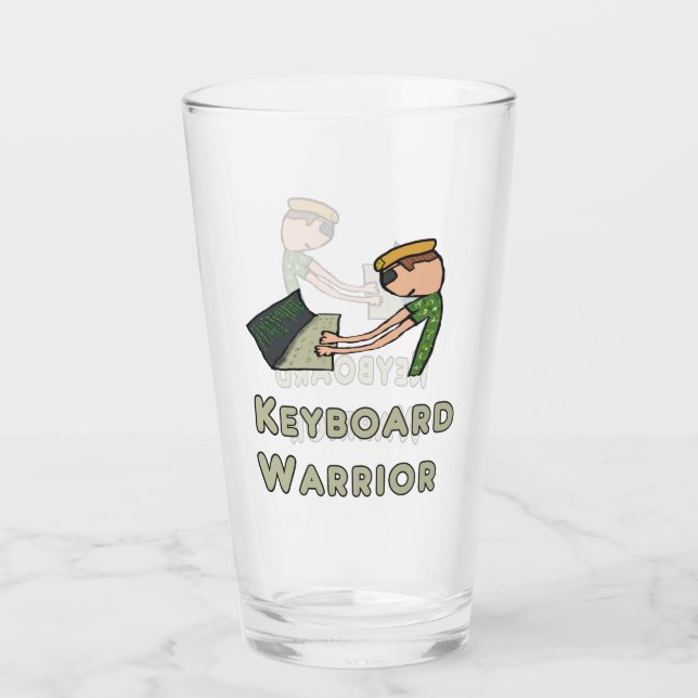 Keyboard Warrior Glass (Front)