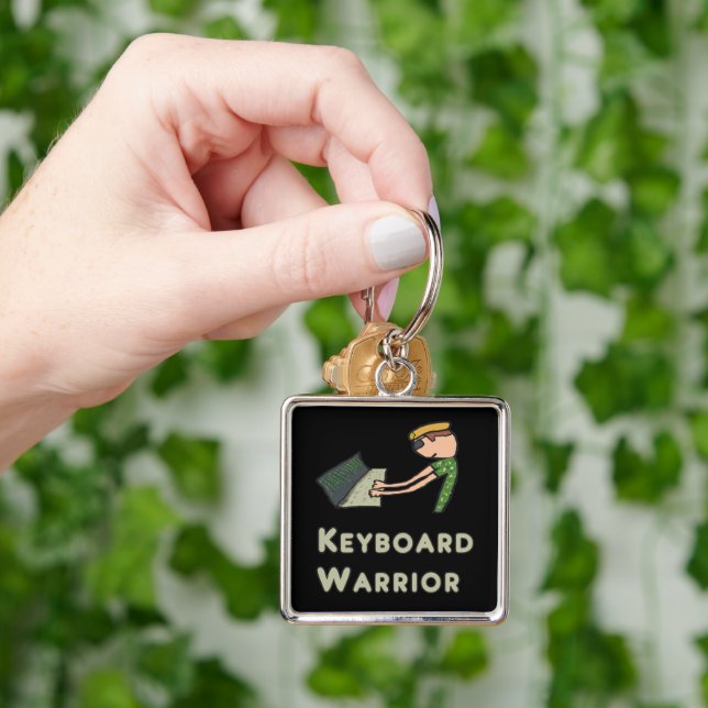 Keyboard Warrior Key Ring (Hand)