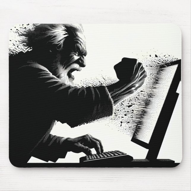 Keyboard Warrior Mouse Pad (Front)