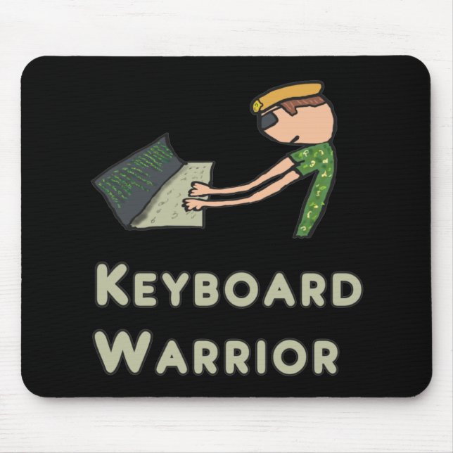 Keyboard Warrior Mouse Pad (Front)