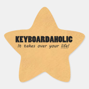 Keyboardaholic Life Star Sticker