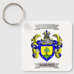 Keychain Aluminium Martinez Family Surname Shield