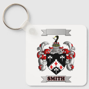 Keychain Aluminium Smith Family Surname And Shield