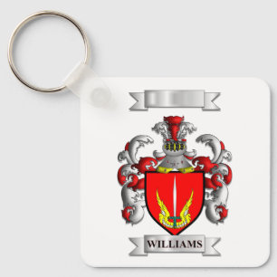 Keychain Aluminium Williams Family Surname Shield