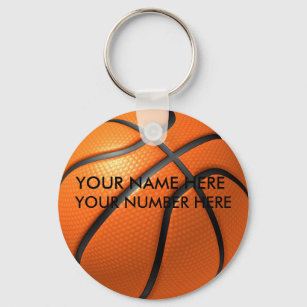 Keychain Basketball With Your Name, Your Number