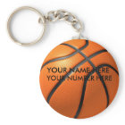 Keychain Basketball With Your Name, Your Number