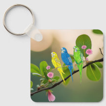 Keychain Budgies Bird
