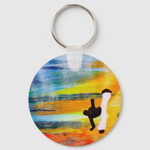 keychain capoeira mma martial arts ax samba