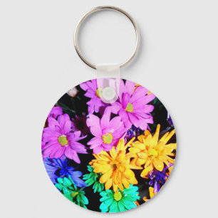 Keychain Colourful Flowers