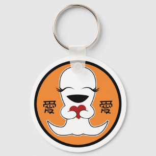 Keychain, Cute Anime Ghost Cartoon, Japanese Love Key Ring