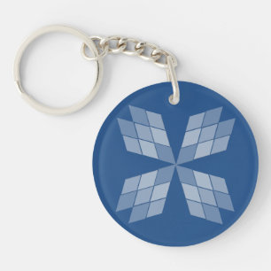 Keychain - Diamond Petals (2 sides)