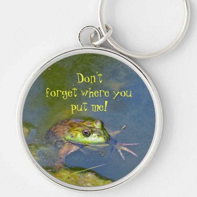Keychain, "Don't Forget Where You Put Me!" Key Ring (Front)
