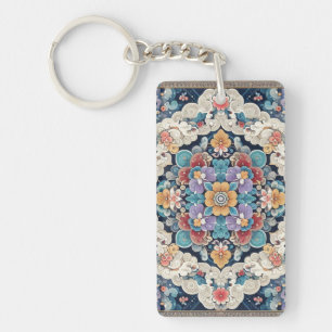 keychain featuring traditional Korean patterns