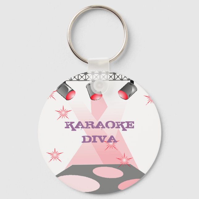 KEYCHAIN FOR THE DRAMA KARAOKE DIVA QUEEN (Front)