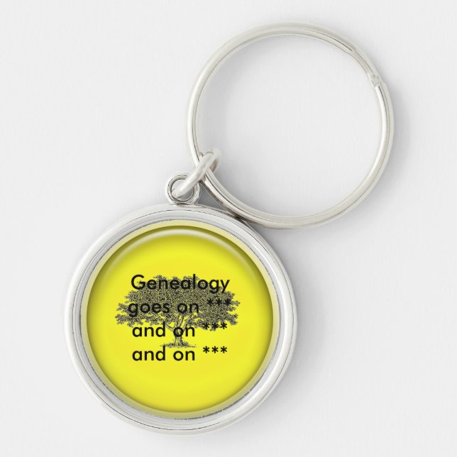Keychain - Genealogy goes on ... (Front)