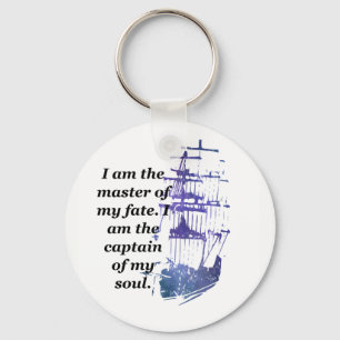 Keychain I am the master of my fate