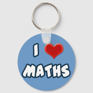 Keychain I LOVE MATHS