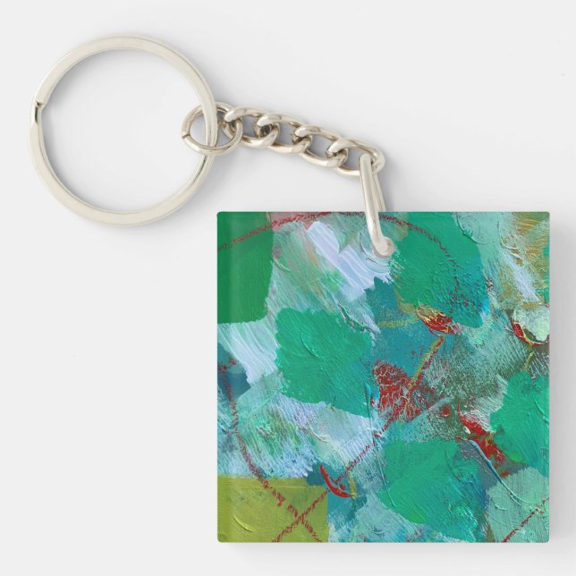 Keychain in Marble Design (Front)