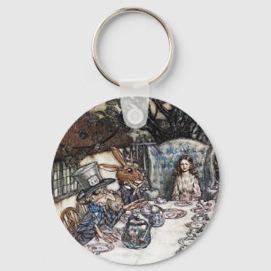Keychain:  Mad Hatter Tea Party - by Rackham Key Ring