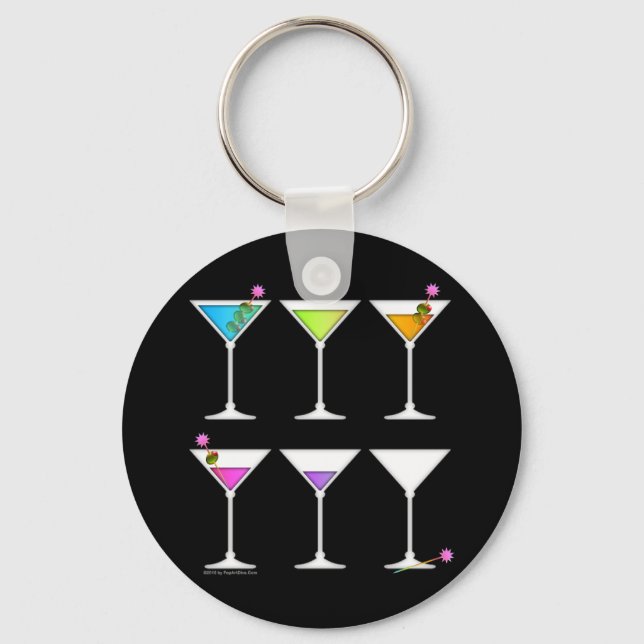 Keychain - Martinis Going, Going, GONE (Front)