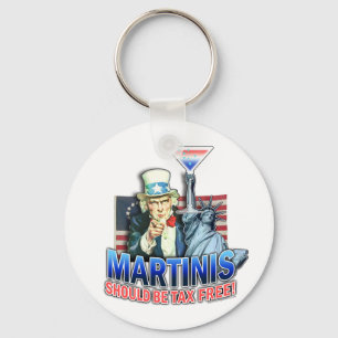 Keychain - Martinis Should be Tax Free