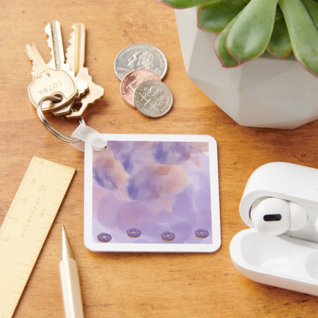 Keychain Metal Square Keychain (Desk)
