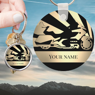 Keychain motorcycle motorbike bike biker sepia