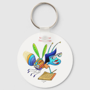 Keychain Mrs. Flicker Fireflybrarian
