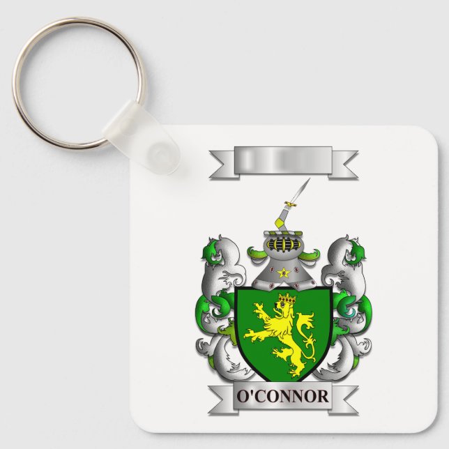 Keychain O'Connor Surname And Shield (Front)