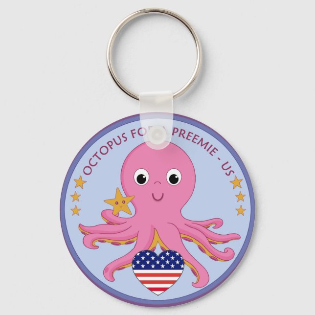 Keychain Octopus For A Preemie US (Front)