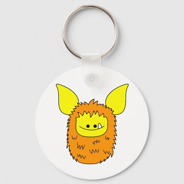 Keychain - Orange Fuzzling (Front)