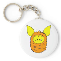 Keychain - Orange Fuzzling