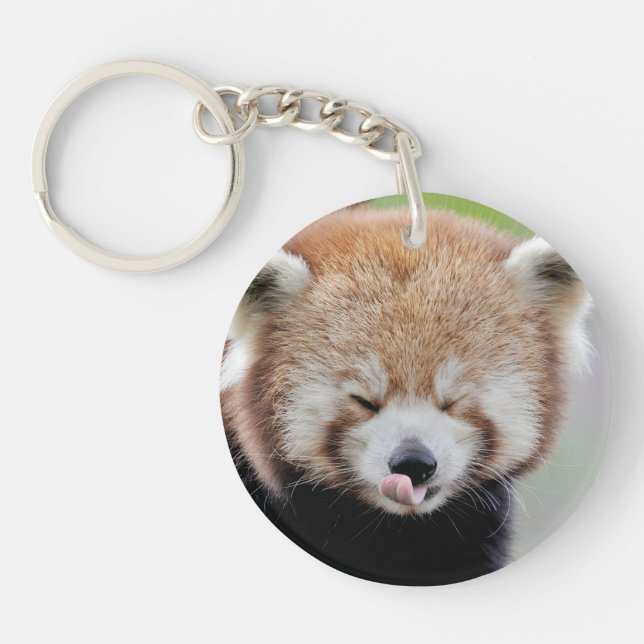 keychain photo red panda 0076. (Front)