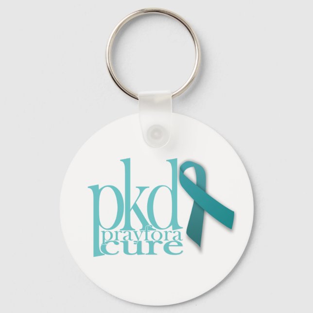 Keychain PKD Pray For A Cure (Front)