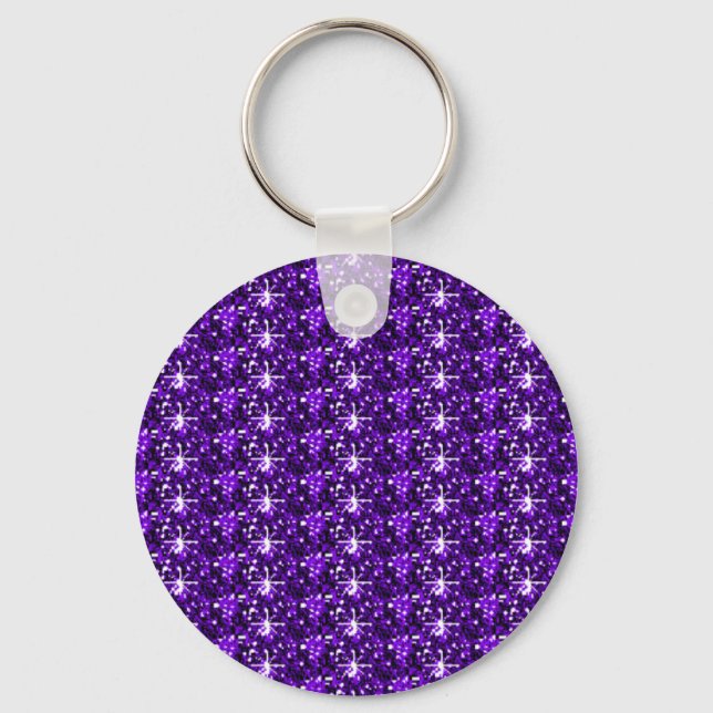 Keychain Purple Glitter (Front)