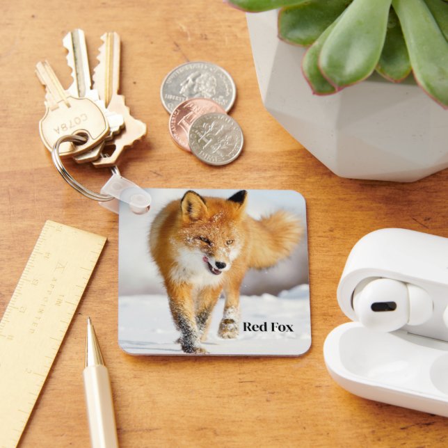 Keychain-Red Fox Key Ring (Desk)