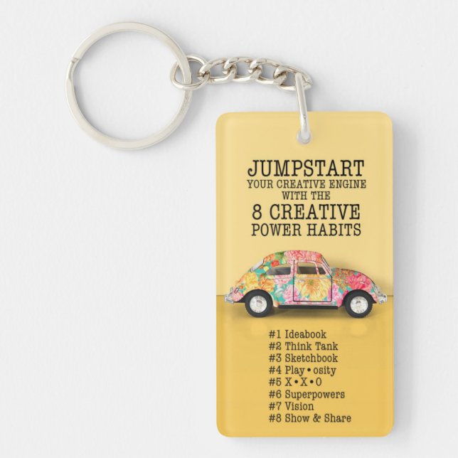 Keychain Reminder 8 Creative Power Habits 8CPH (Front)