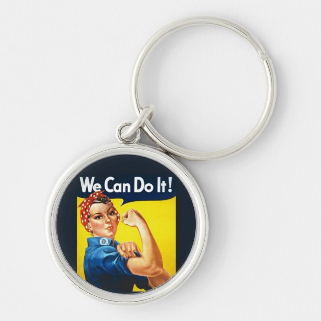 Keychain Rosie The Riveter We Can Do It (Front)