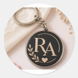 keychain sale classic round sticker