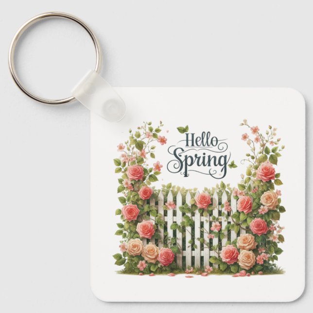 Keychain-Spring Floral Keychain (Front)