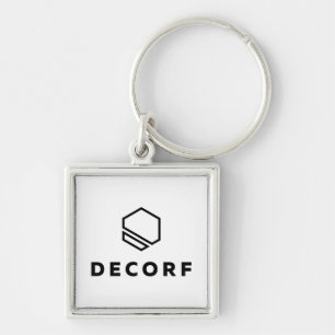 Keychain, Square (single-sided) Key Ring