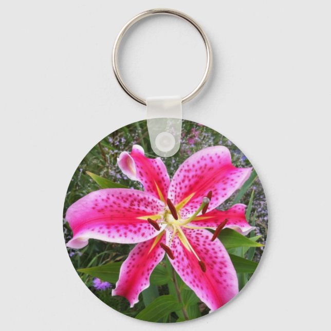 Keychain - Stargazer Lily (Front)