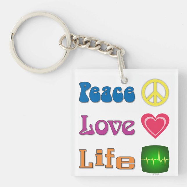 Keychain to promote life, & more. (Front)