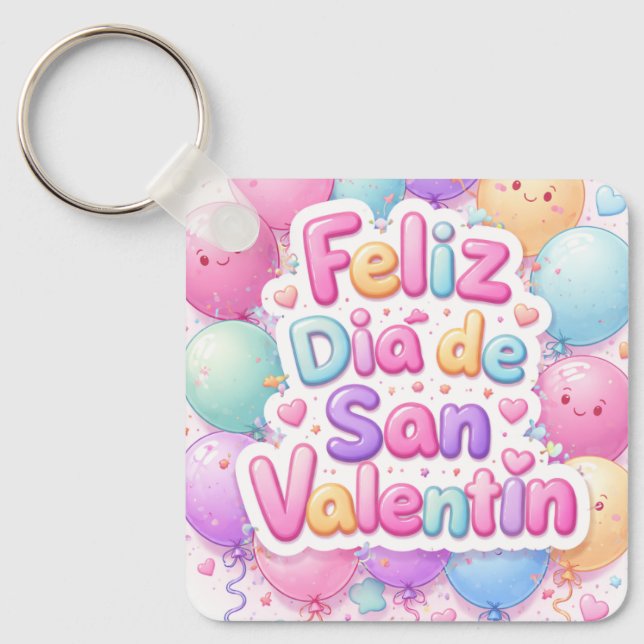 Keychain Type Badge “Happy Valentine's Day” – R (Front)