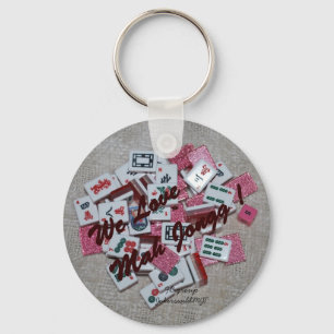 keychain we love mha jongg -jokerswildmjt