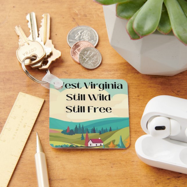 Keychain West, Virginia, Customisable (Desk)